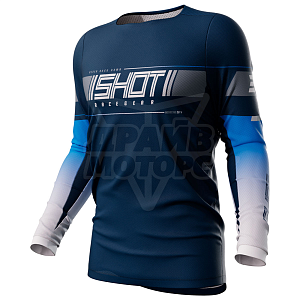 Джерси SHOT CONTACT INDY (син/бел, L)